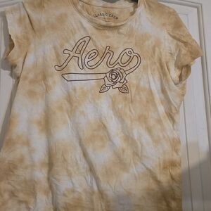 Aeropostale Classic Tan Tie-Dye Tee